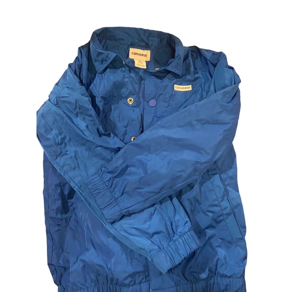 Converse All Star Kids Blue Jacket Size S - Picture 2 of 7